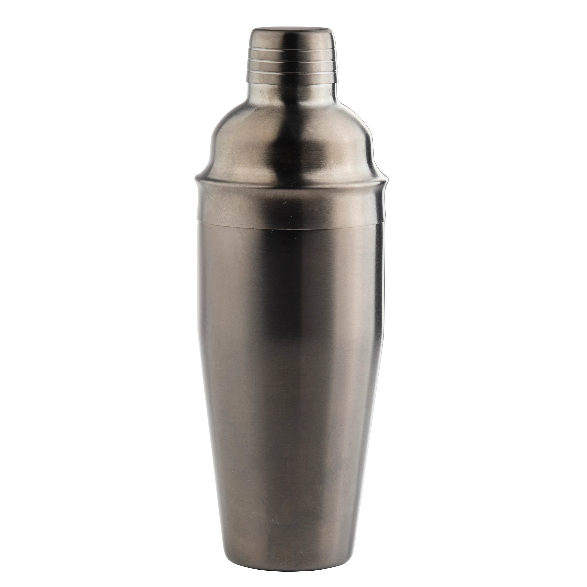 Tablecraft 11823 24 Oz Cocktail Shaker 3 Piece Gunmetal Stainless Steel