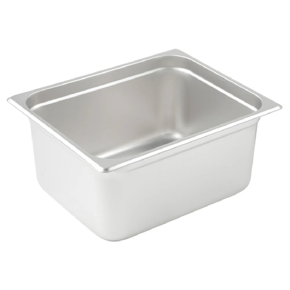 Winco SPJL-206 12.75 Inch Stainless Steel Steam Table Pan Anti-Jamming