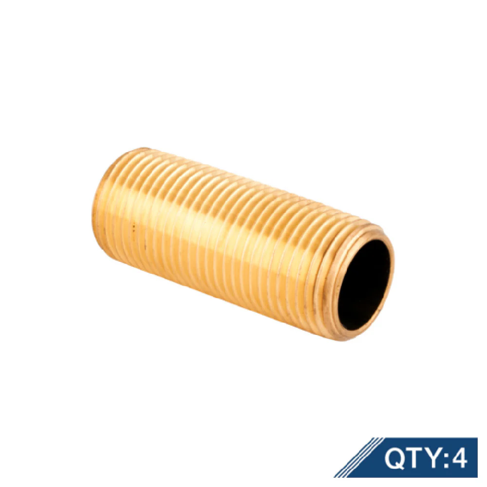 T&S Brass 000422-20M Stainless Steel Nipple 4 Packs Bundles Cases