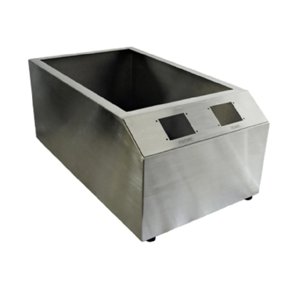 Cooktek 302049 15 Inch Stainless Steel Countertop Housing with Rubber Feet