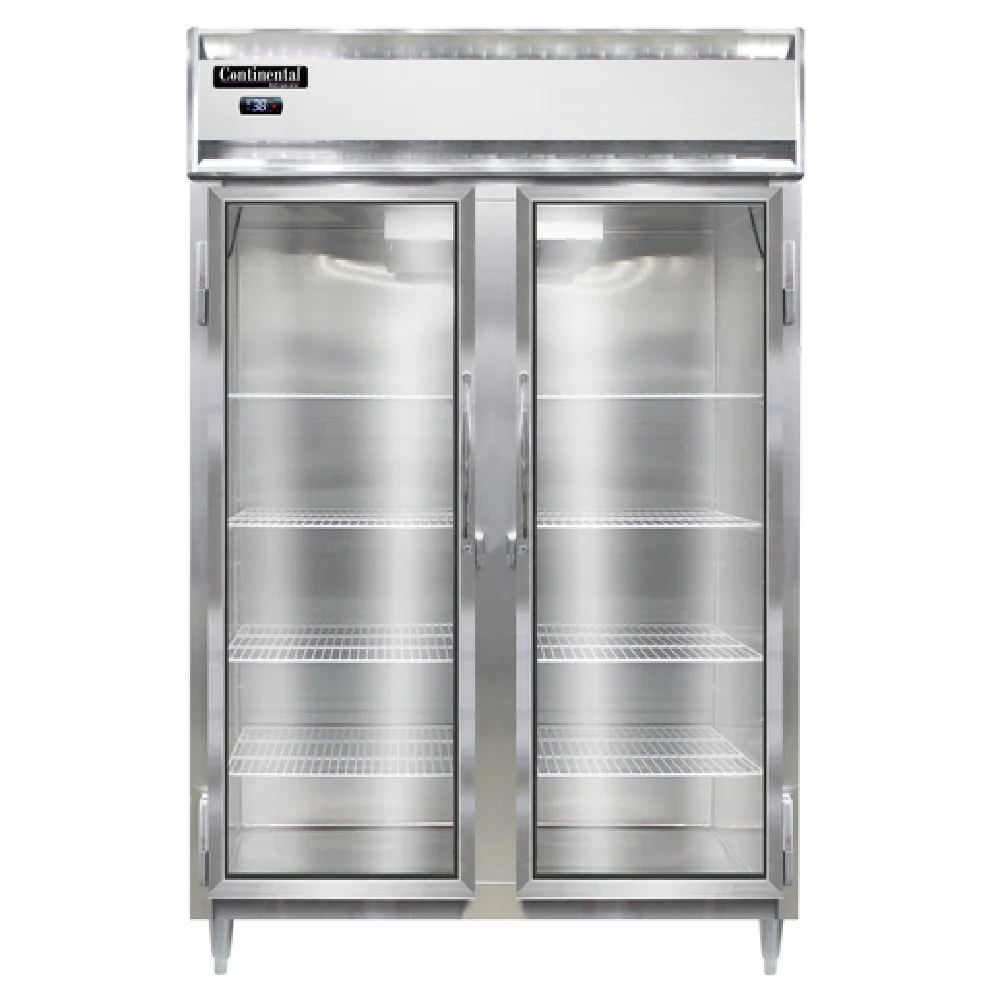 Continental Refrigerator D2RSNGD 52 Inch Designer Line Refrigerator 50.0 cu ft Two-section Self-contained Aluminum and Stainless Steel
