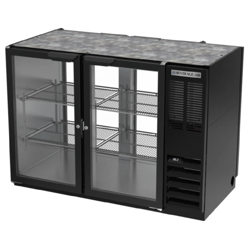 Beverage Air BB48HC-1-G-PT-B 48 Inch Refrigerated Back Bar Cabinet 13.6 cu ft Beverage Air BB48HC-1-G-PT-B 48 Inch Refrigerated Back Bar Cabinet 13.6 cu ft