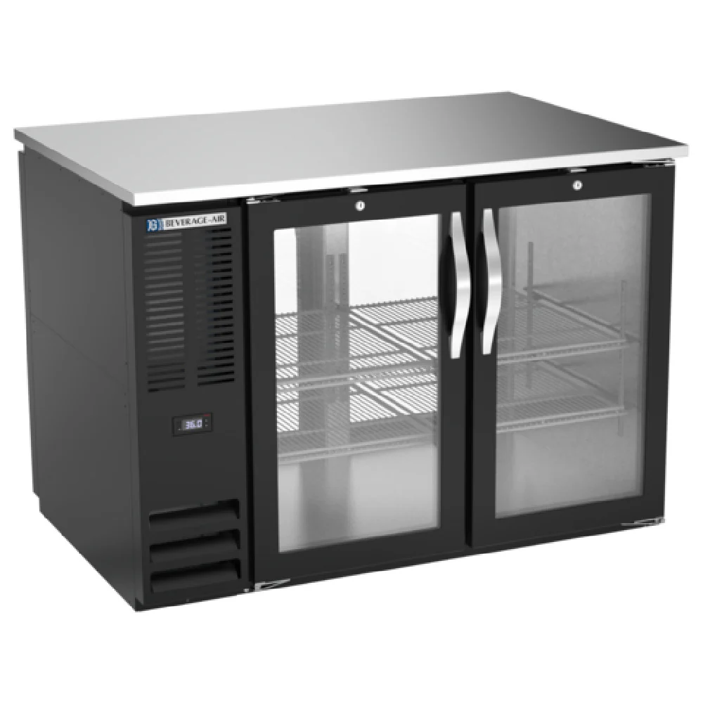 Beverage Air BB48HC-1-G-PT-B 48 Inch Refrigerated Back Bar Cabinet 13.6 cu ft Beverage Air BB48HC-1-G-PT-B 48 Inch Refrigerated Back Bar Cabinet 13.6 cu ft