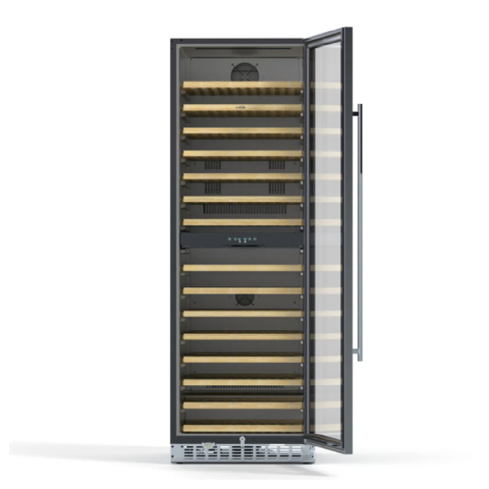 Koolmore KM-CW155DZ-SS 23-2/5 Inch Wine Refrigerator Electric Reach-In with Beech Wood Shelves Koolmore KM-CW155DZ-SS 23-2/5 Inch Wine Refrigerator Electric Reach-In with Beech Wood Shelves