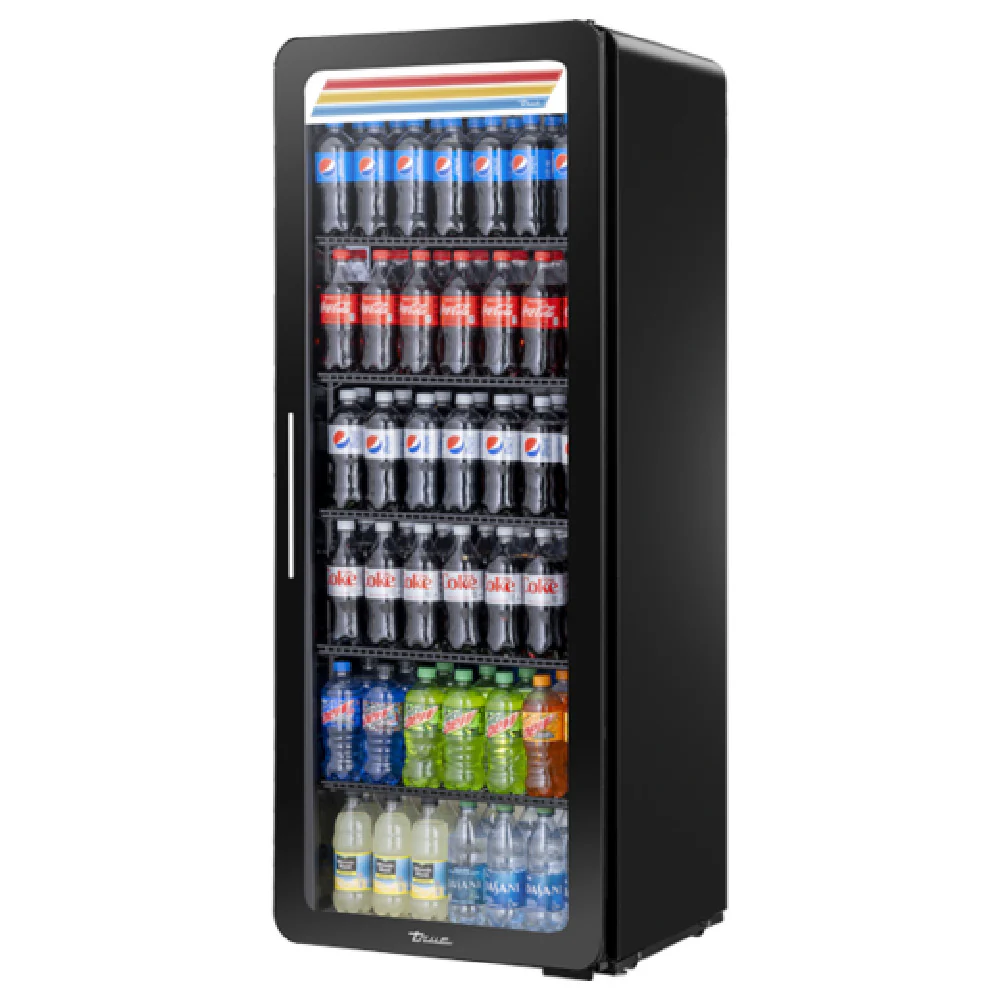 True Refrigeration CVM-13-HC~EGC01 25 Inch Merchandiser Refrigerator Black