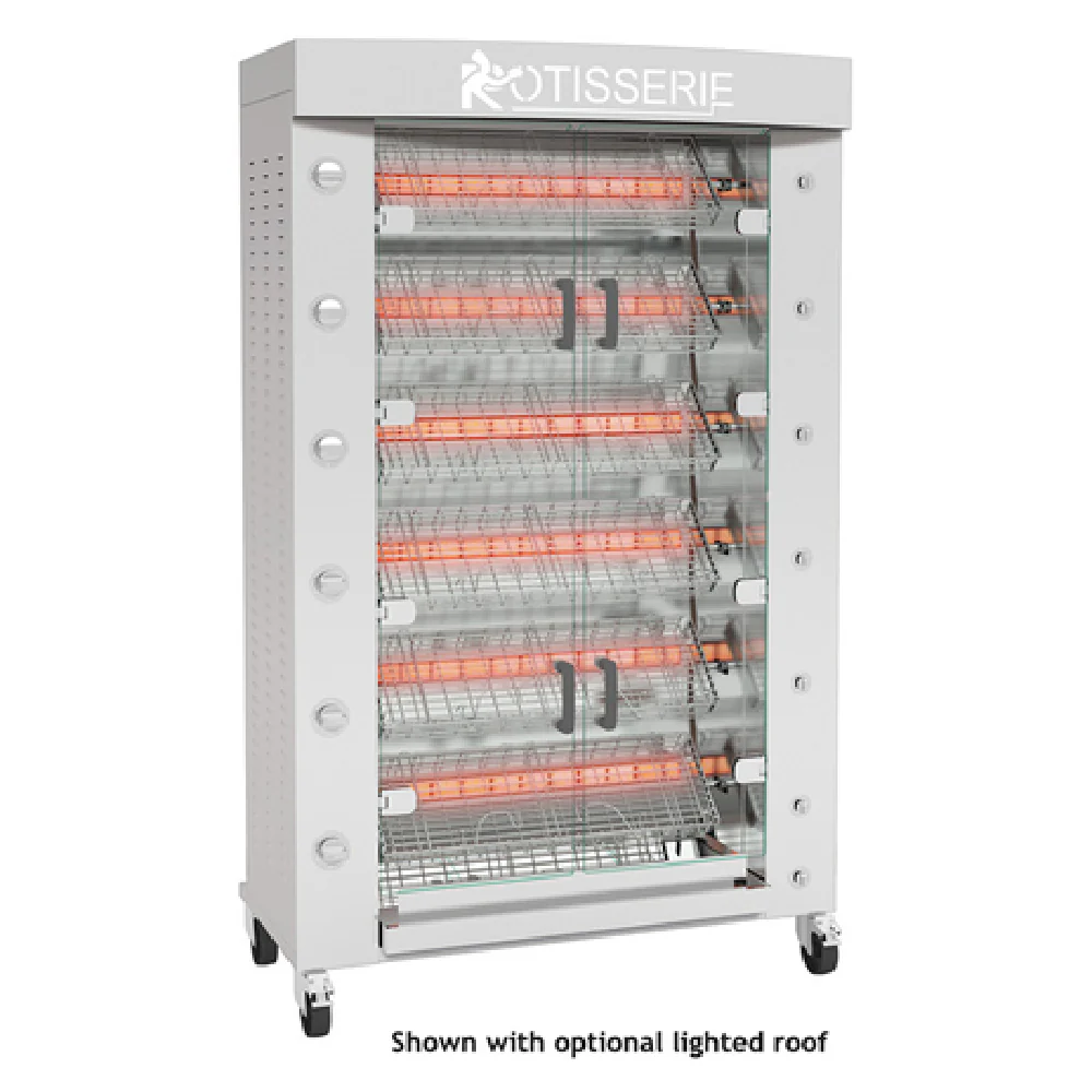 Rotisol FBS1160-6G-SS_LP 45-1/8 Inch Gas Rotisserie Oven with 6 Motor 77000 BTU Rotisol FBS1160-6G-SS_LP 45-1/8 Inch Gas Rotisserie Oven with 6 Motor 77000 BTU