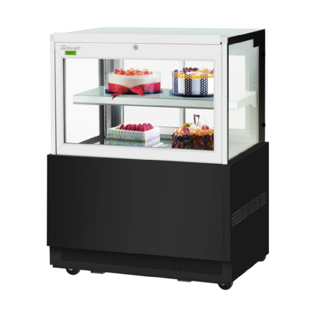 Turbo Air TBP36-46FN_BL 35-3/8 Inch Refrigerated Bakery Display Case Stainless Steel Interior