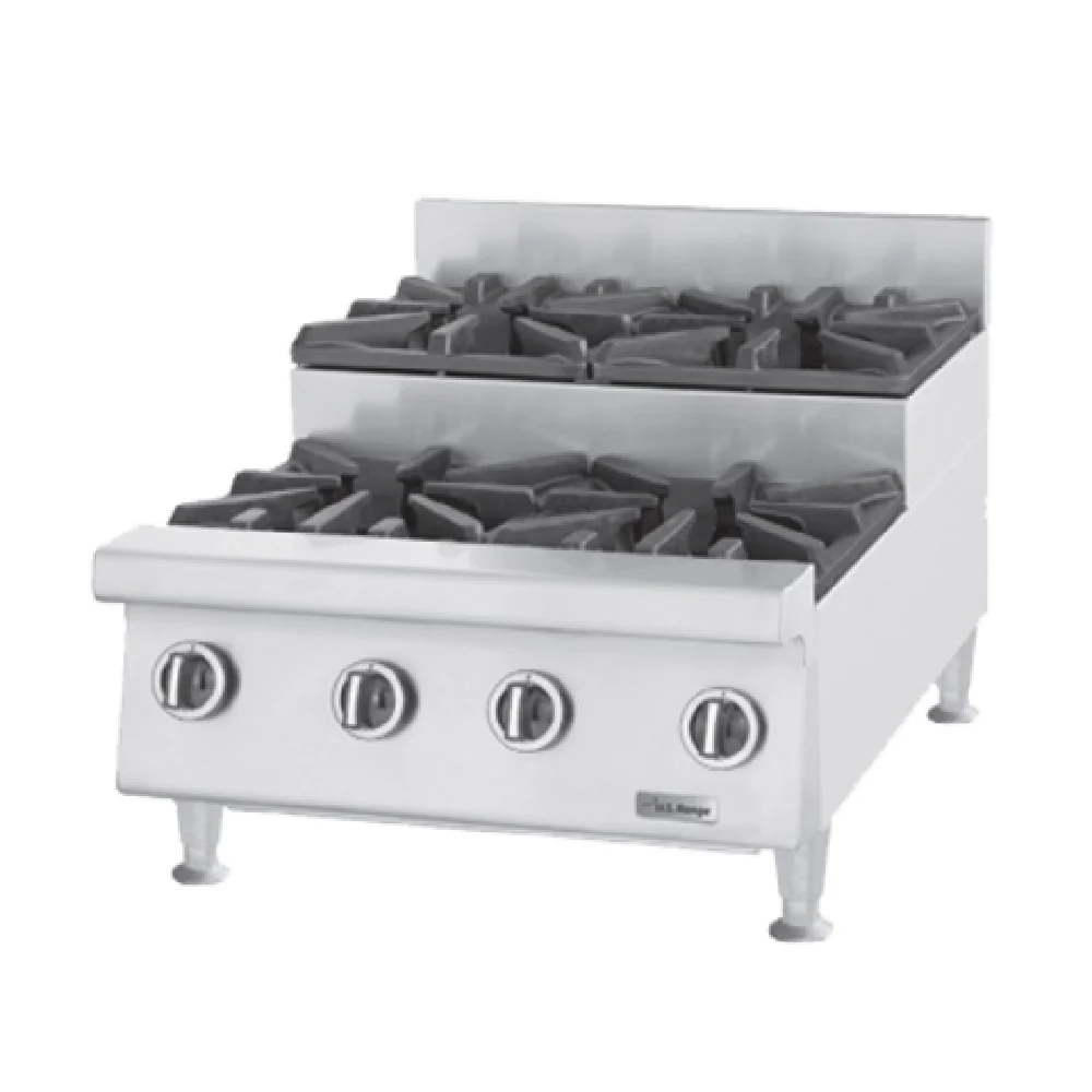 Garland UTOG48-SU8_NAT 48 Inch Step-Up Hotplate Gas with 8 Burners 240000 BTU Garland UTOG48-SU8_NAT 48 Inch Step-Up Hotplate Gas with 8 Burners 240000 BTU