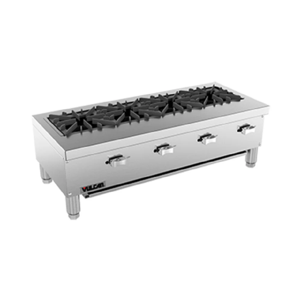 Vulcan VCRR36 36 Inch Specialty Hotplate Gas Countertop with 4 Burners 80000 BTU Vulcan VCRR36 36 Inch Specialty Hotplate Gas Countertop with 4 Burners 80000 BTU