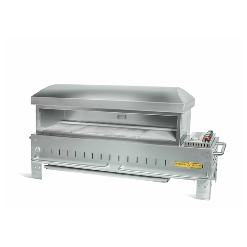 Crown Verity CV-PZ-48-TT-NG 48 Inch LP Gas Pizza Bake Oven with 4 Burners