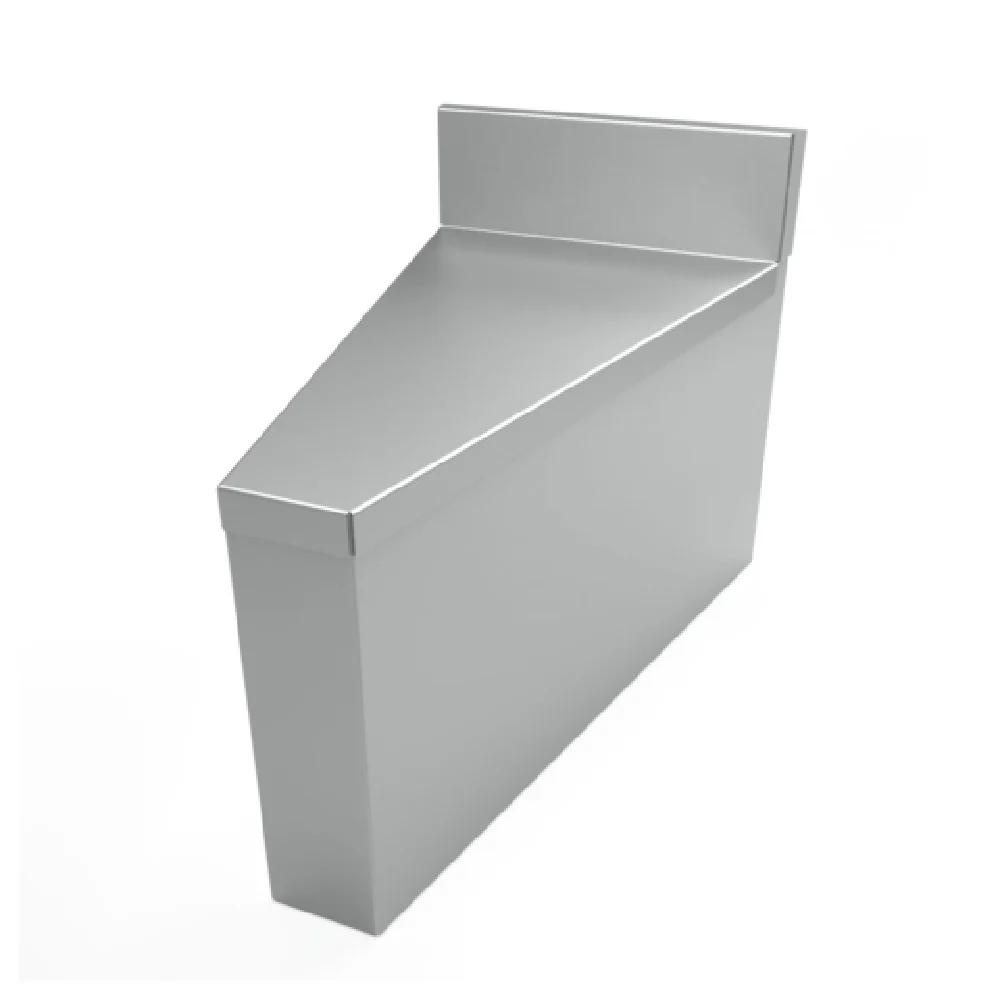 BK Resources UAF-I-2521 21 Inch Underbar Corner Filler 25 Degree Stainless Steel with 4 Inch Riser BK Resources UAF-I-2521 21 Inch Underbar Corner Filler 25 Degree Stainless Steel with 4 Inch Riser