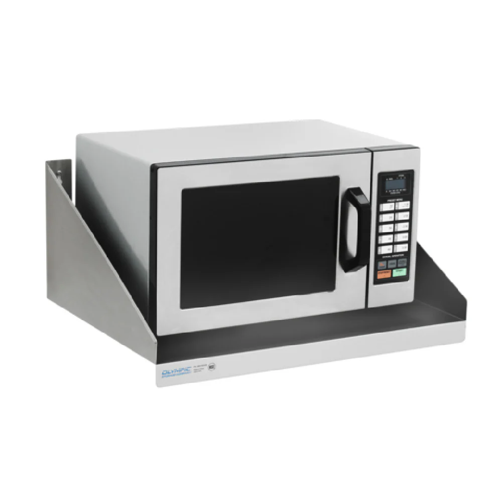 Olympic JMS1824SS 24 Inch Fabricated Microwave Wall Shelf 18 Gauge Stainless Steel Olympic JMS1824SS 24 Inch Fabricated Microwave Wall Shelf 18 Gauge Stainless Steel