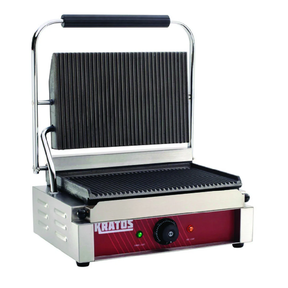 Hubert 29Y-020 Kratos® Commercial Single Panini Grill Grooved Plates 14 Hubert 29Y-020 Kratos® Commercial Single Panini Grill Grooved Plates 14