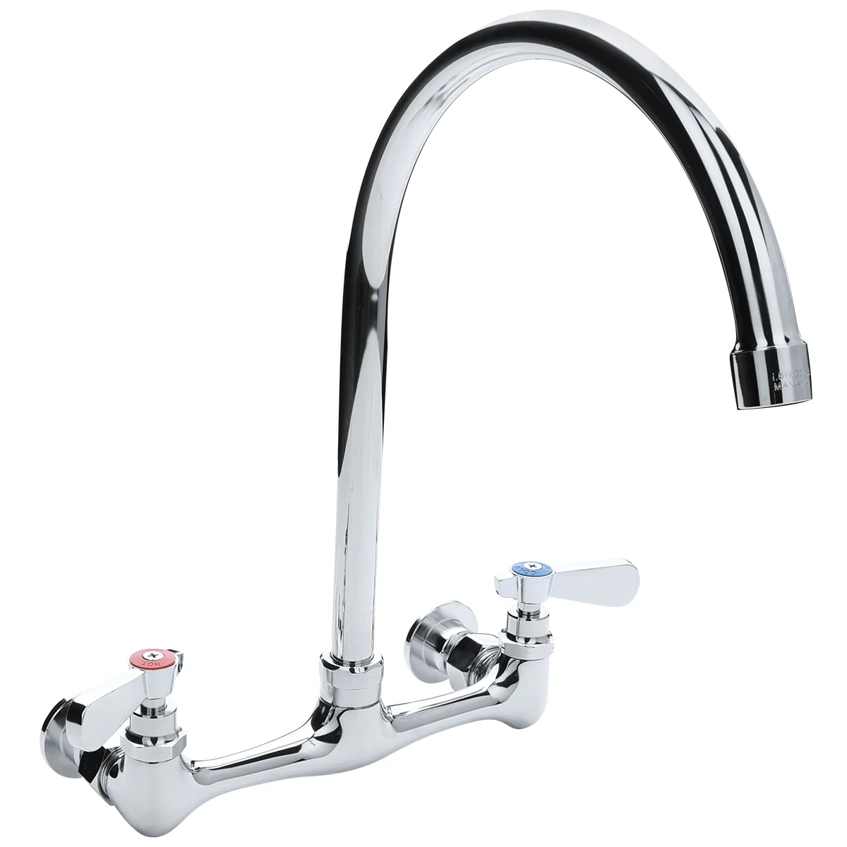 Empura EFW8080GS Wall Mount Faucet 8 Inch with Gooseneck Spout Stainless Steel