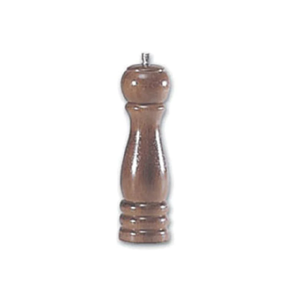 Admiral Craft PEP-8 8 Inch Pepper Mill Wood Forged Steel Mechanism Walnut Finish