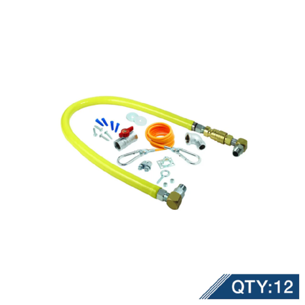 T&S Brass HG-4D-36SK-M12 Gas Hose W/Quick Disconnect 3/4