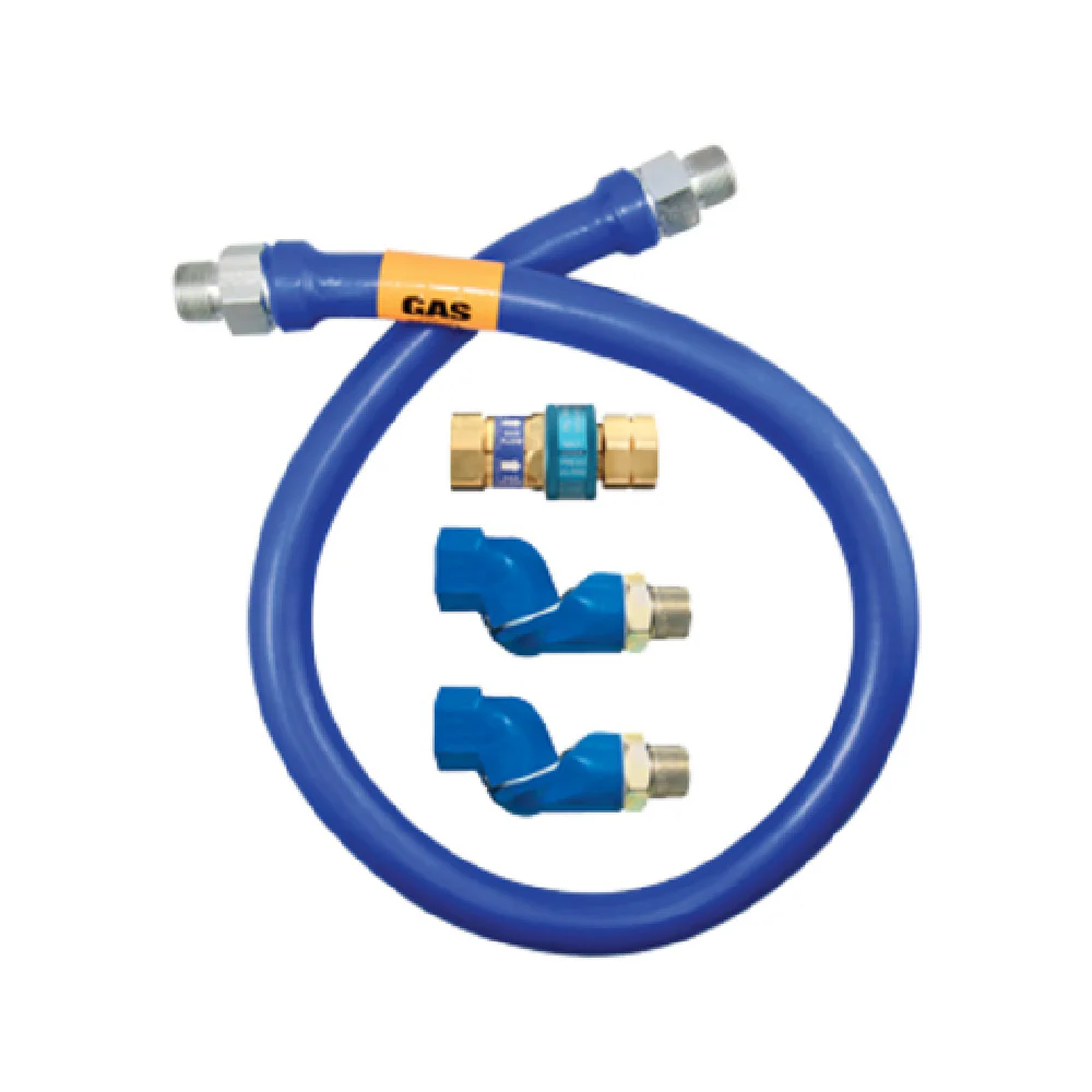 Dormont 16125BPQ2S72 1-1/4 Inch Diameter Moveable Gas Connector Hose with Quick Disconnect 440000 BTU Dormont 16125BPQ2S72 1-1/4 Inch Diameter Moveable Gas Connector Hose with Quick Disconnect 440000 BTU