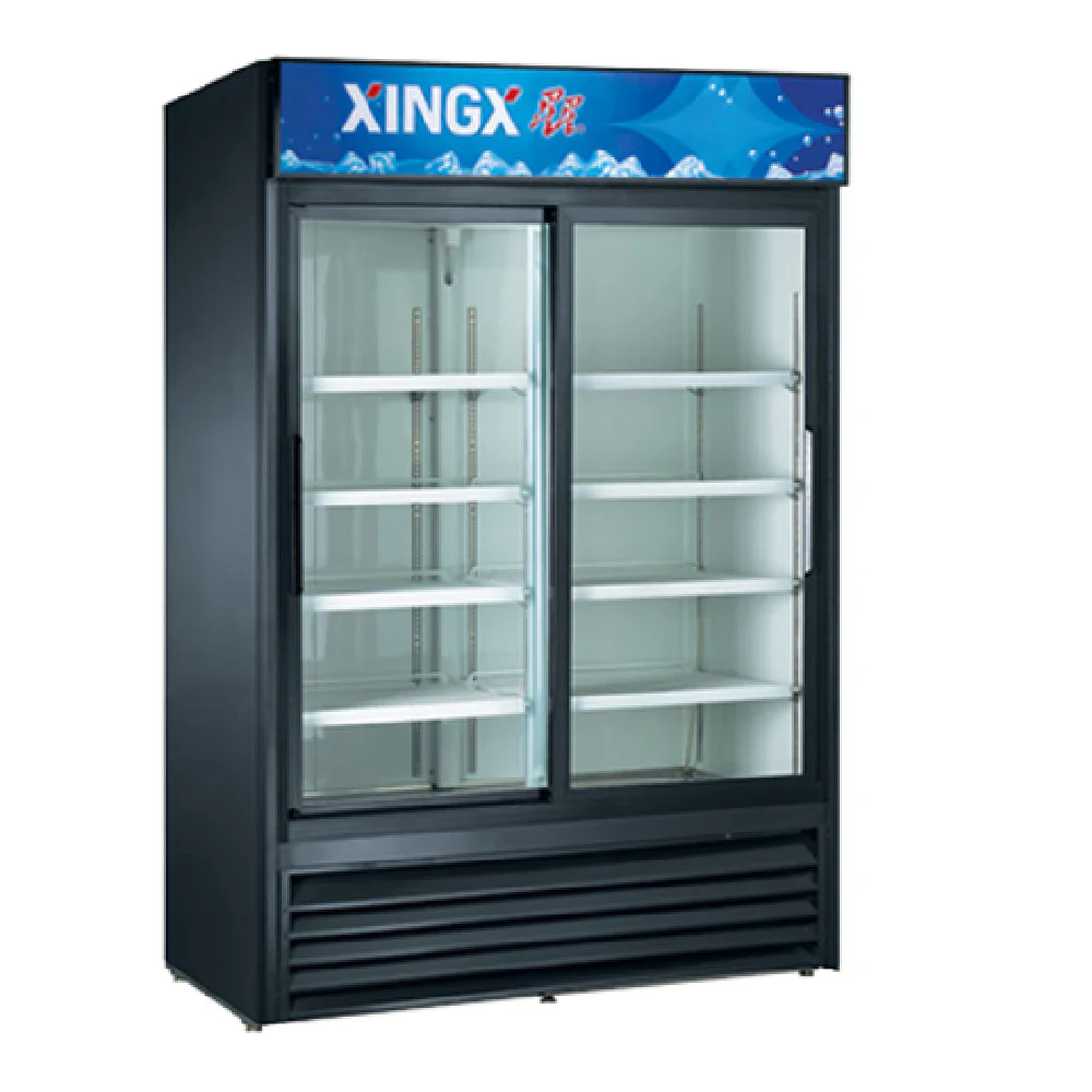 Admiral Craft USFZS-2D/B 49 Inch Two Section Freezer Merchandiser 27.0 cu ft Black Steel Admiral Craft USFZS-2D/B 49 Inch Two Section Freezer Merchandiser 27.0 cu ft Black Steel
