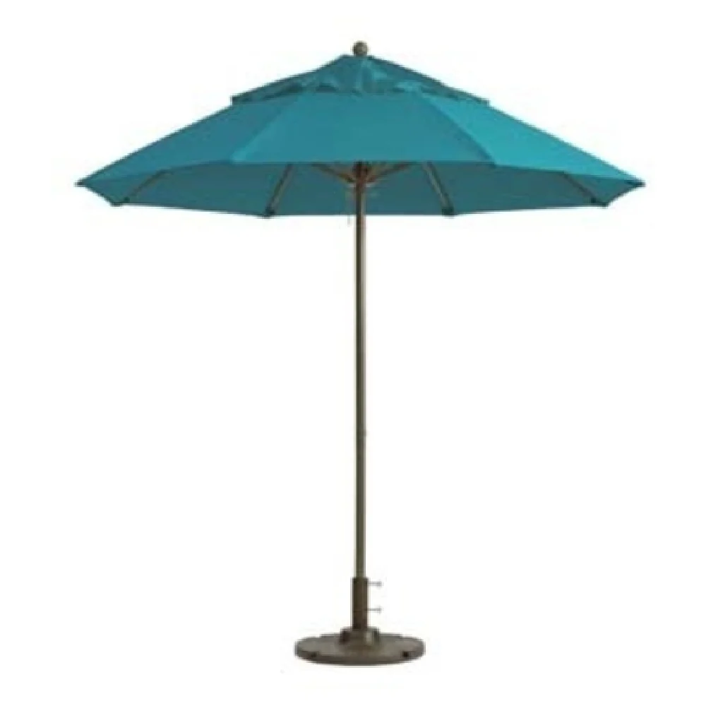 Grosfillex 98824131 9 Ft Round Top Umbrella Aluminum Turquoise Recacril Fabric Grosfillex 98824131 9 Ft Round Top Umbrella Aluminum Turquoise Recacril Fabric