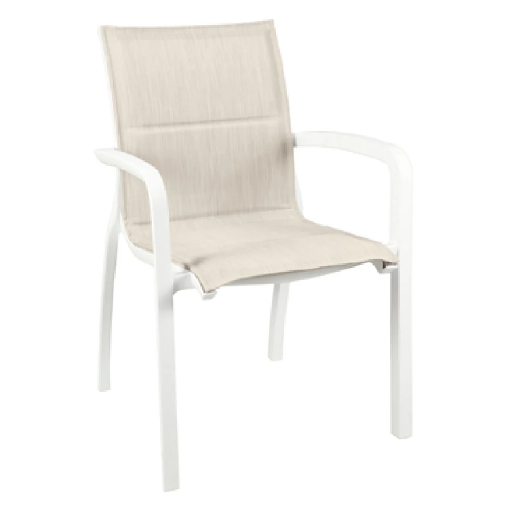 Grosfillex US210096 Chair Stacking Outdoor Armchair Microban Resin Beige Grosfillex US210096 Chair Stacking Outdoor Armchair Microban Resin Beige