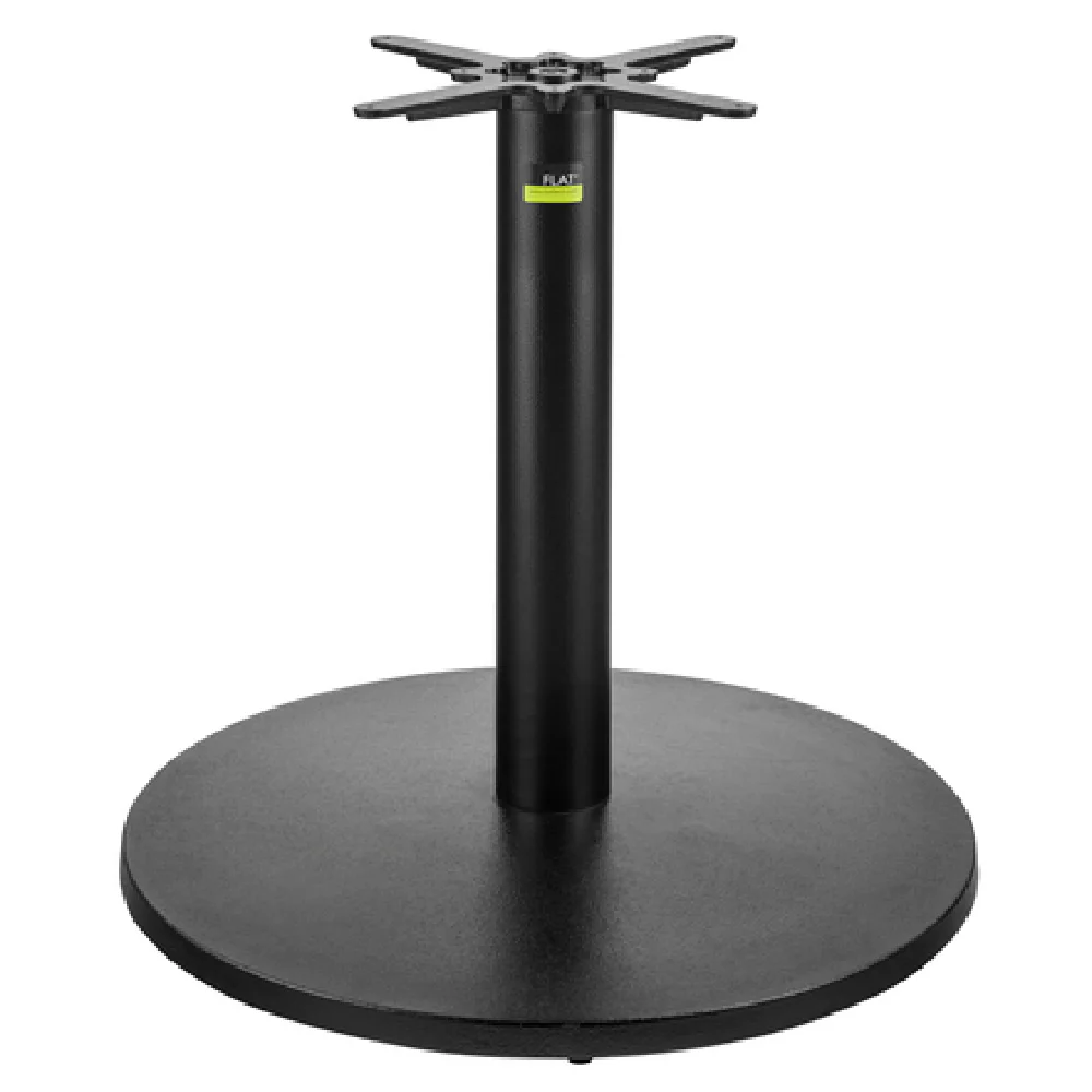 FLAT Tech CT3013 30 Inch Round Table Base Metal Pedestal Cast Iron with Hydraulic PAD
