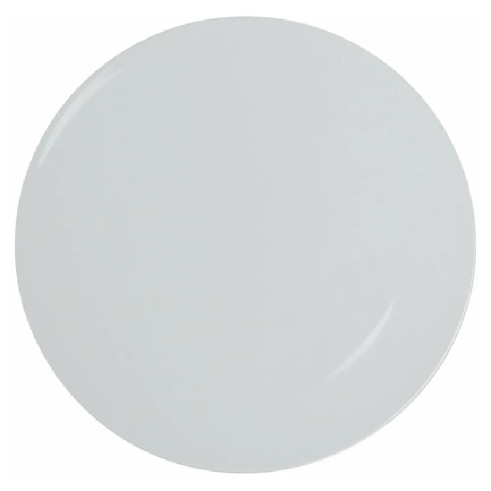 Yanco VE-112 11-7/8 Inch Diameter White Plate Melamine Round - 12 Plates per Case
