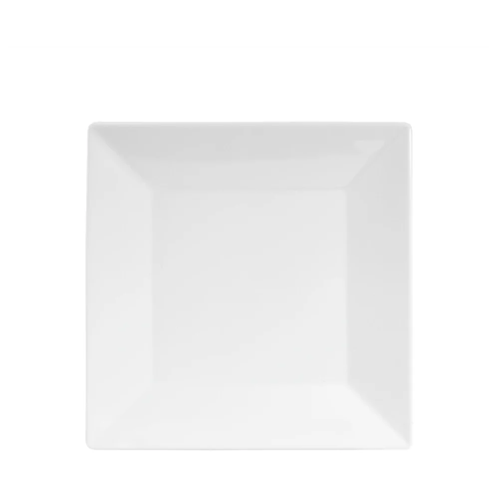 GET Enterprises B8SQ-W 8 Inch Coupe Plate Plastic White with Break Stain Resistance GET Enterprises B8SQ-W 8 Inch Coupe Plate Plastic White with Break Stain Resistance