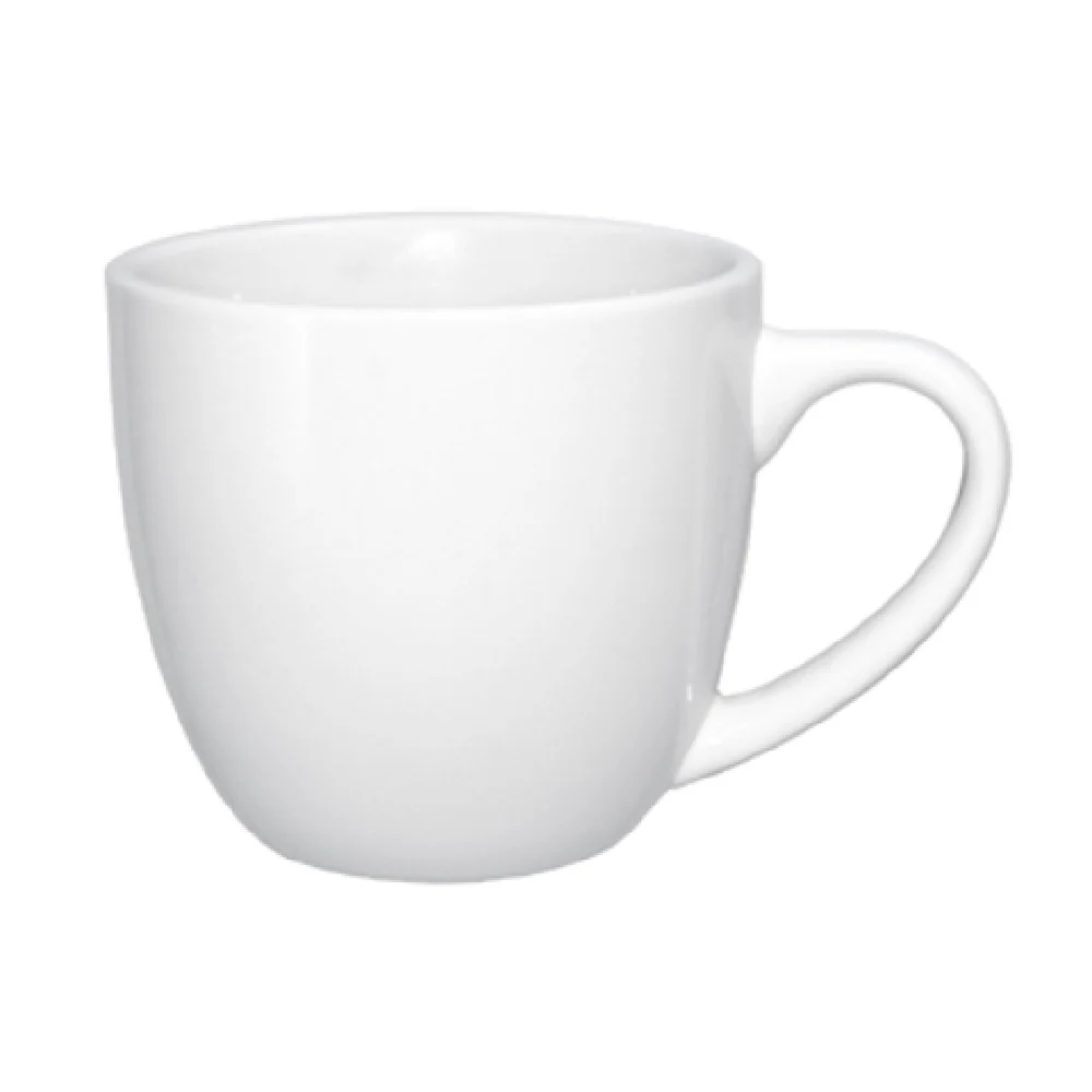 International Tableware DO-58 16 Oz Cappuccino Cup Round with Handle Porcelain White