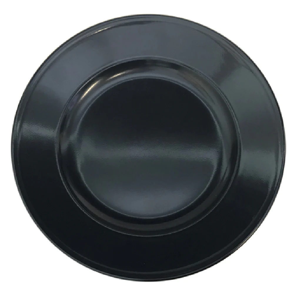 BauscherHepp 281829-700575 11-3/10 Inch Diameter Round Plate Porcelain Black