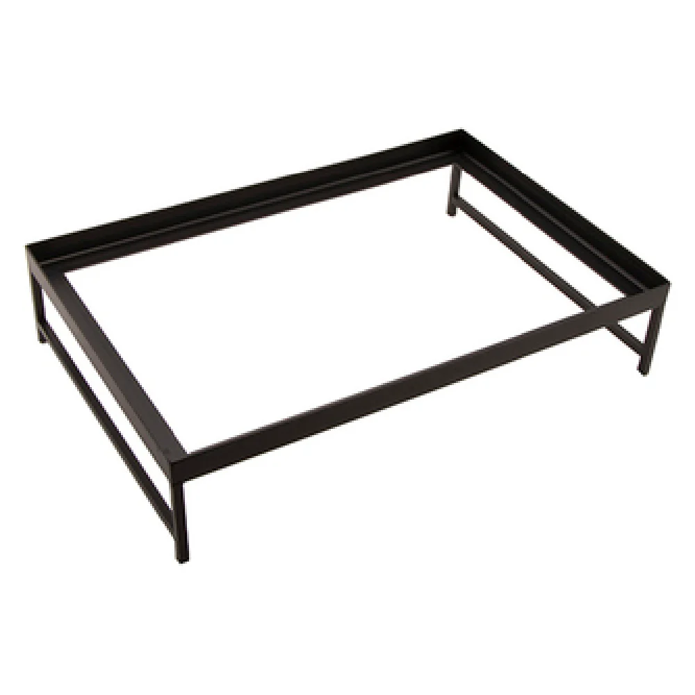 GET Enterprises IR-736-MG 18 to 12 Inch Flat Stand for Foodservice Metal Grey GET Enterprises IR-736-MG 18 to 12 Inch Flat Stand for Foodservice Metal Grey