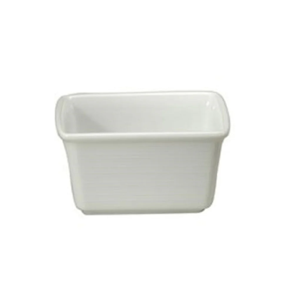 1880 Hospitality R4570000906 3-3/4 Inch Sugar Packet Holder Embossed Porcelain Bright White