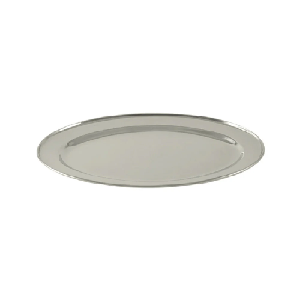 CAC China SSPL-18-OV 18 Inch Oval Platter with Polished Finish Stainless Steel