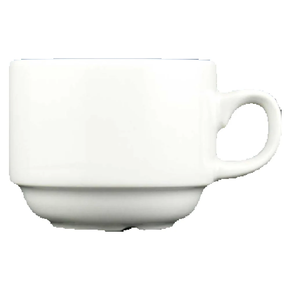 Vertex China LD-35 3-1/2 Oz A.D. Cup With Handle Bone White Porcelain