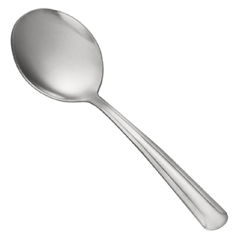 CAC China 1001-04 6 Inch Dominion Bouillon Spoon Medium Weight 18/0 Stainless Steel