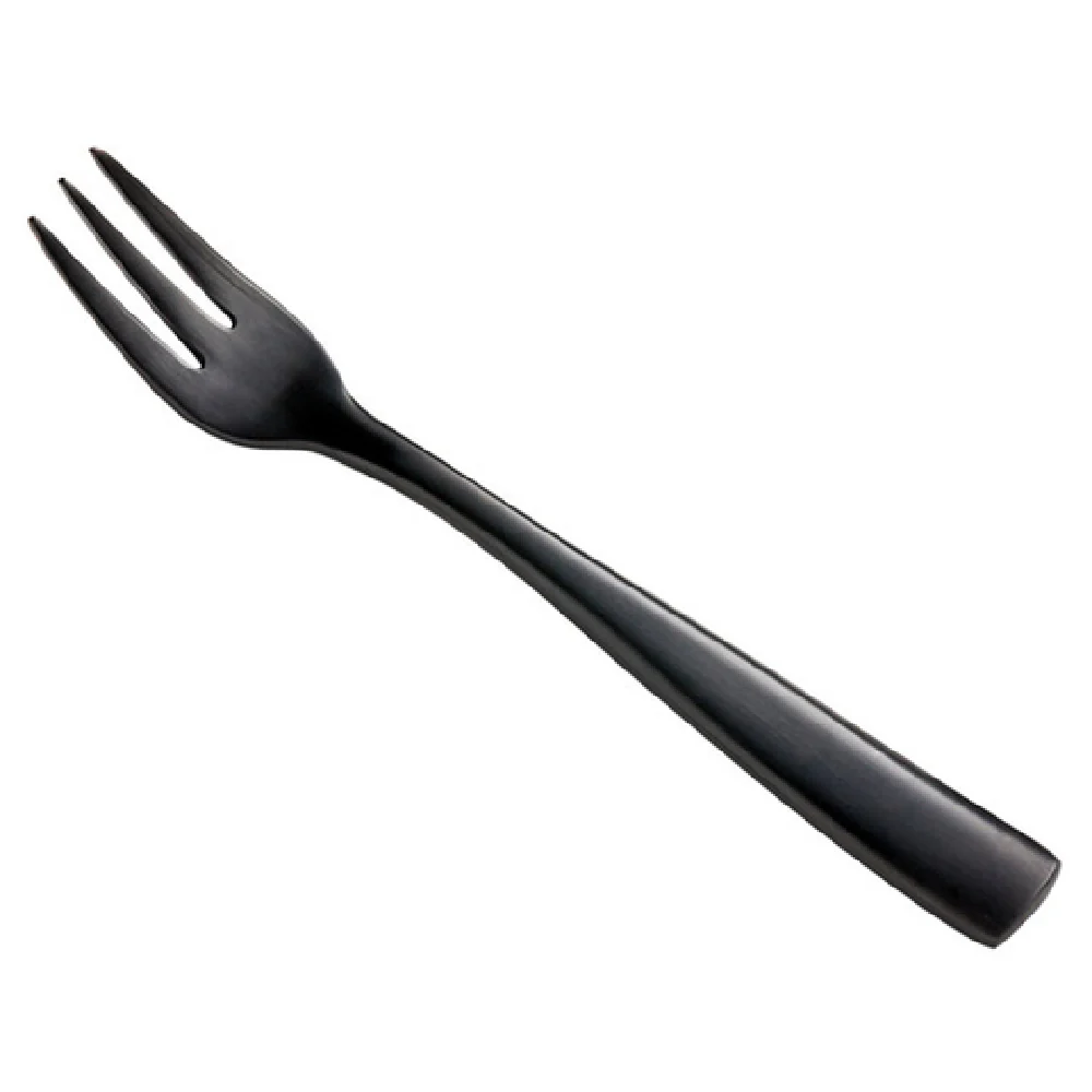 Bon Chef S3008BM 5-3/8 Inch Manhattan Oyster Cocktail Fork with PVD Coating Black Matte Finish Bon Chef S3008BM 5-3/8 Inch Manhattan Oyster Cocktail Fork with PVD Coating Black Matte Finish