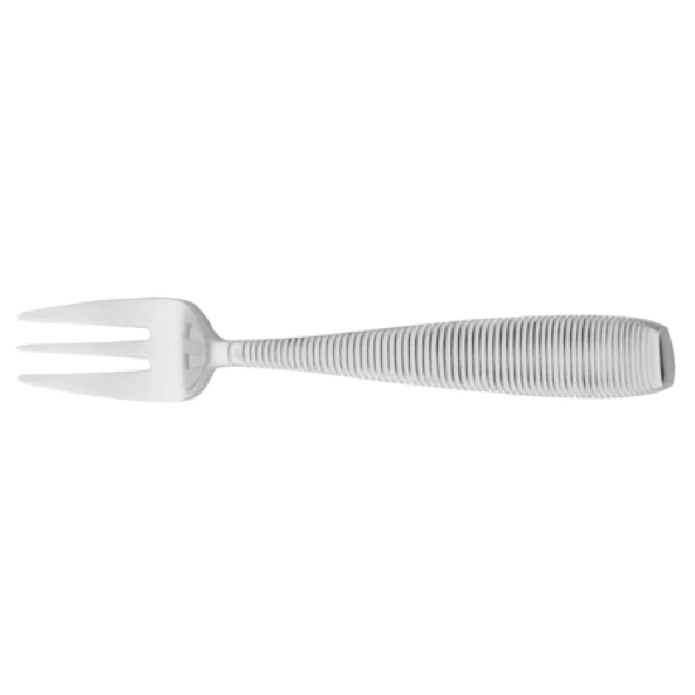 Steelite WLMAS15 5-5/8 Inch Grooved Handle Cocktail Fork Stainless Steel Mirror Finish Steelite WLMAS15 5-5/8 Inch Grooved Handle Cocktail Fork Stainless Steel Mirror Finish