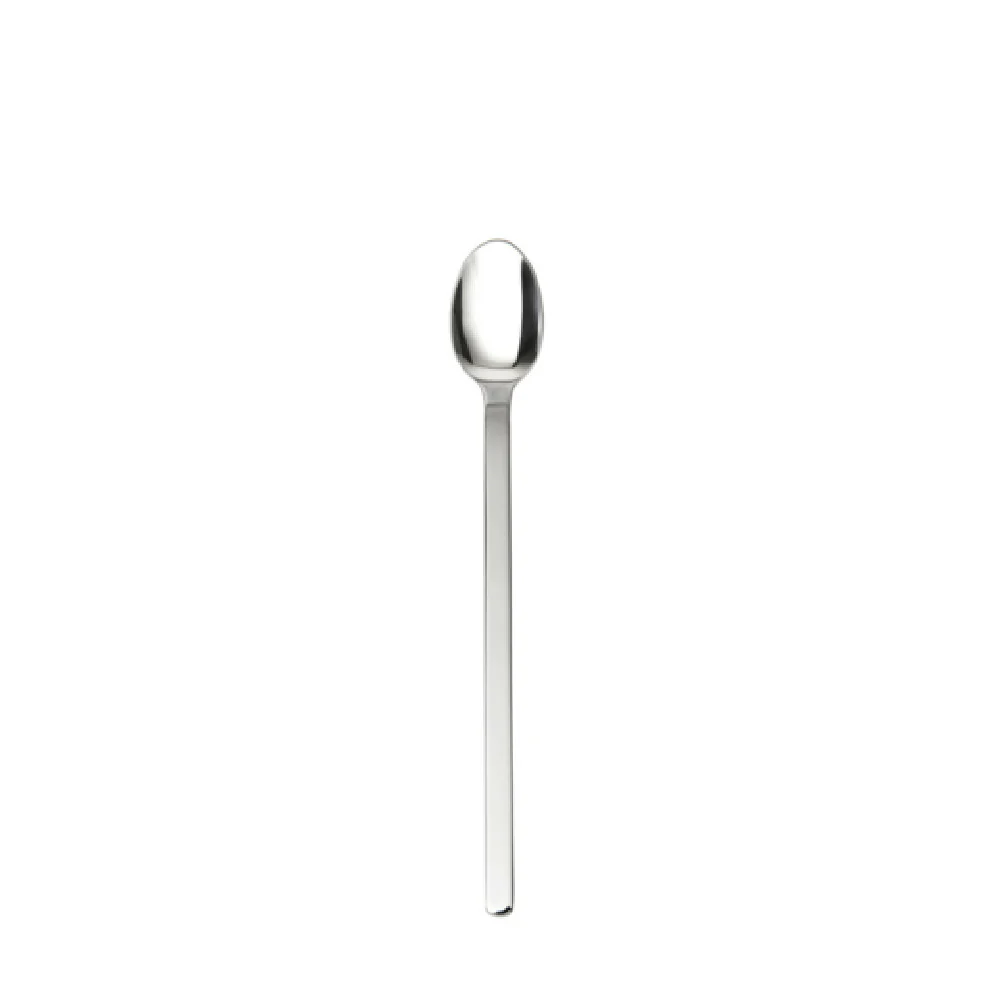 Fortessa DVMETD144035 7.875 Inch Spoon Iced Tea Ergonomic Mirrored Finish 18/0 Stainless Steel