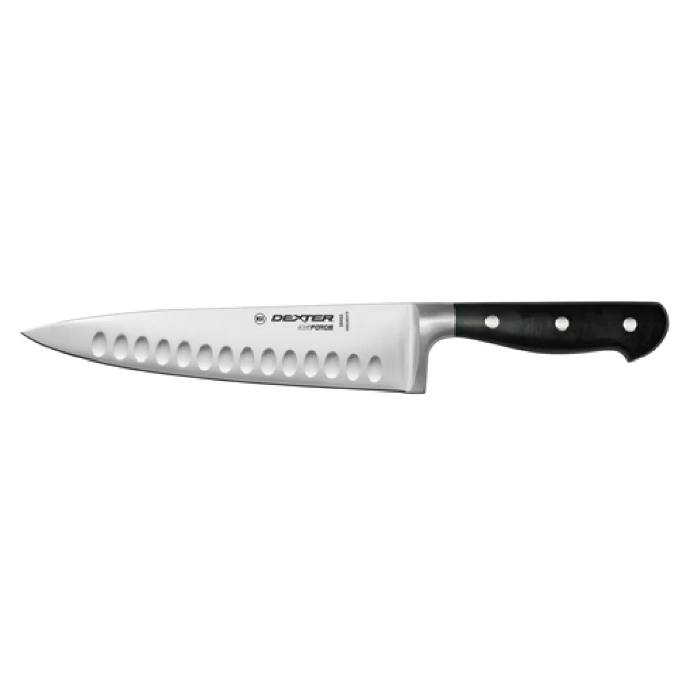 Dexter Russell 38465 8 Inch Duo-edge Forged Chef Knife X50CrMOV15 POM Black