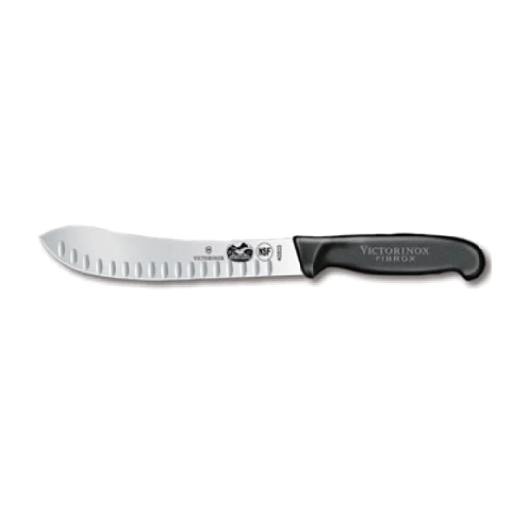 Victorinox 5.7423.20-X1 8 Inch Granton Knife Black Fibrox Nylon Handle Victorinox 5.7423.20-X1 8 Inch Granton Knife Black Fibrox Nylon Handle