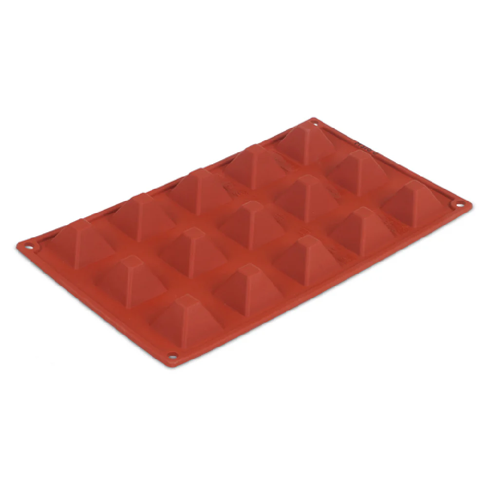JB Prince M510 U 12 Inch Pavoni Mold Flexible Silicone Non-Stick Orange