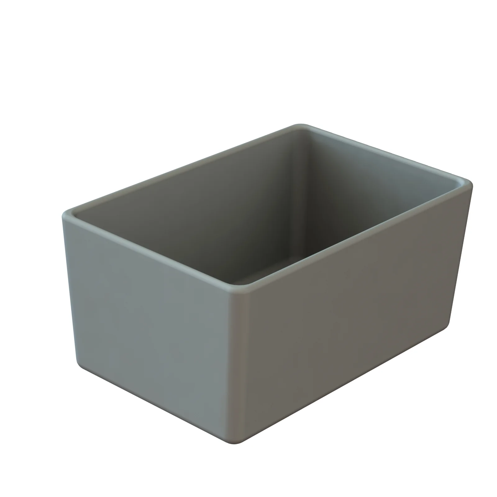 Tablecraft CW5020GY 1 Qt Ninth Size Bowl Durable Gray Cast Aluminum with Straight Edge