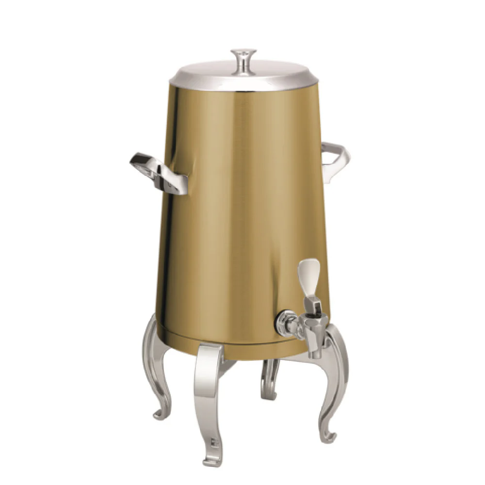 Service Ideas URN30VVGRGFL 13 Inch Stainless Steel Thermo Urn with Vacuum Insulation Vintage Gold