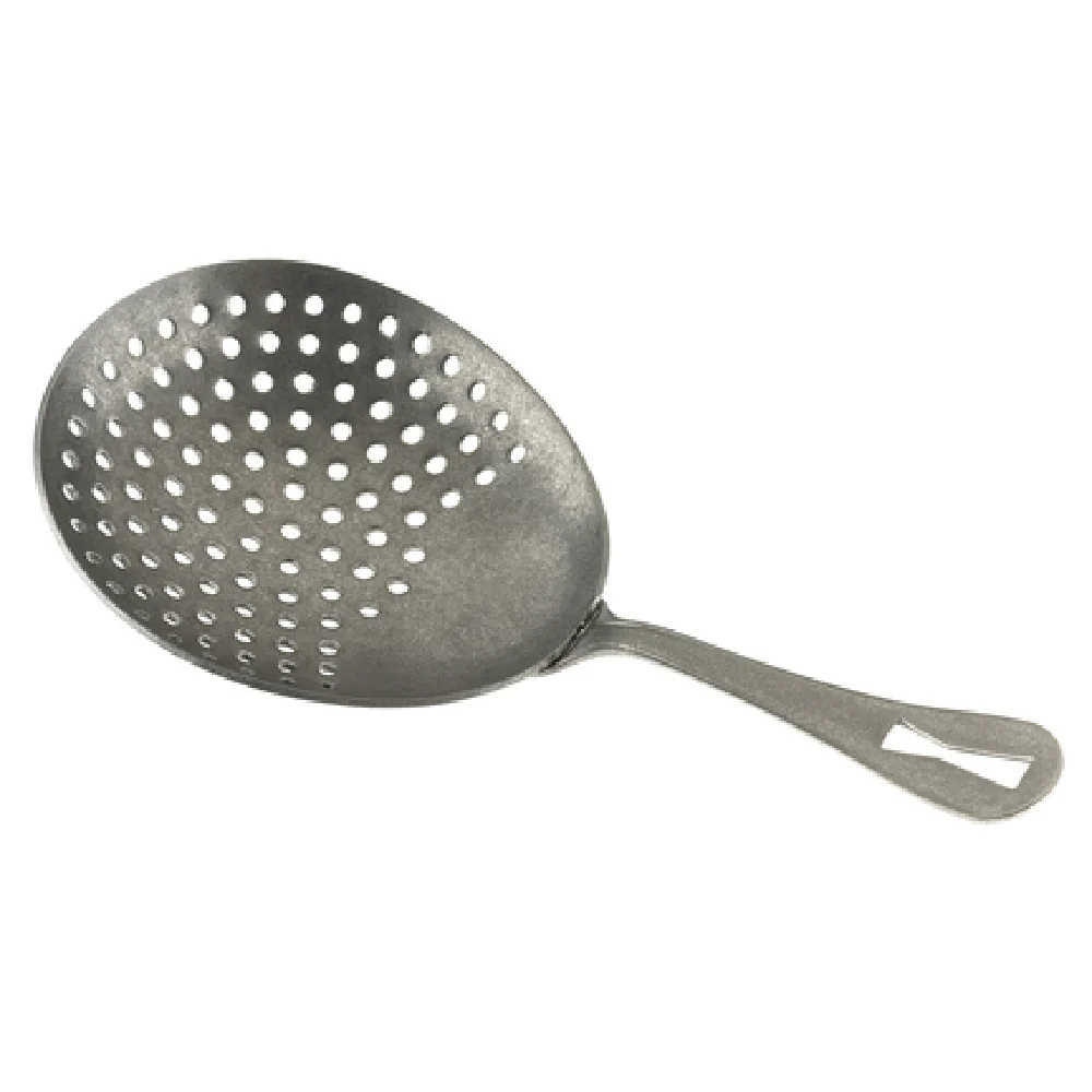 Mercer Culinary M37028VN 6-1/2 Inch Julep Strainer Welded Handle Vintage Finish Stainless Steel Mercer Culinary M37028VN 6-1/2 Inch Julep Strainer Welded Handle Vintage Finish Stainless Steel