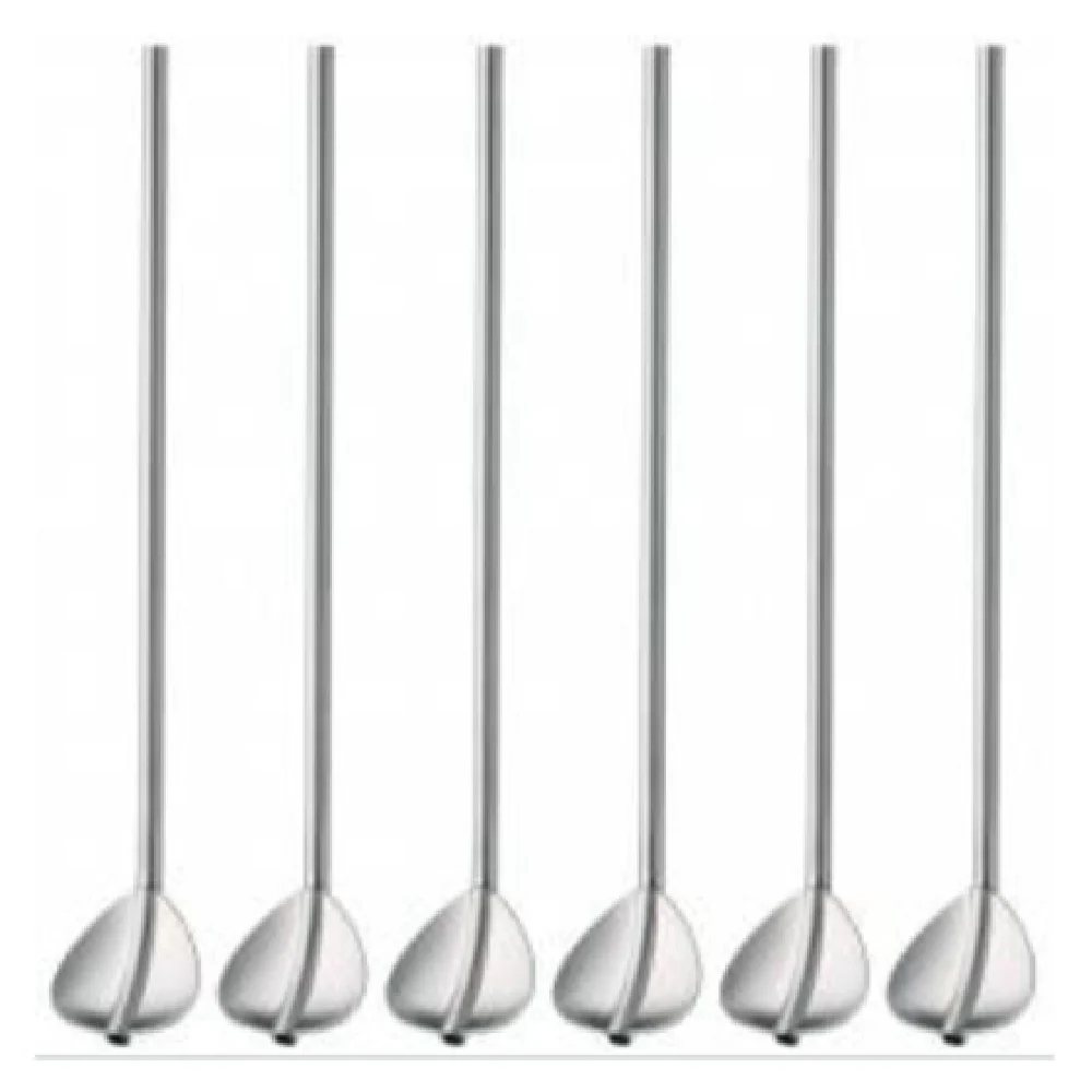 BauscherHepp 12.8868.9990 7-13/16 Inch Cocktail Spoon With Straw Stainless Steel