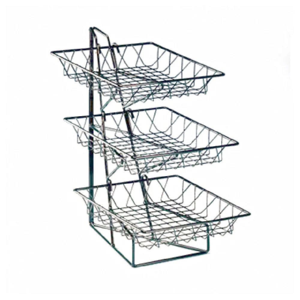 Cal Mil 1293-3 12 Inch 3 Tier Display Rack Black Powder Coated Wire Cal Mil 1293-3 12 Inch 3 Tier Display Rack Black Powder Coated Wire