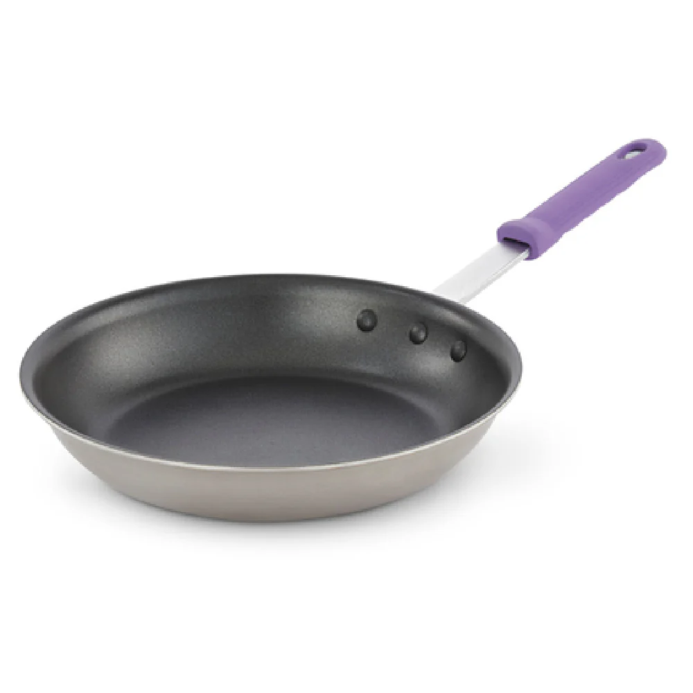 Vollrath 693210 10 Inch Fry Pan Aluminum and Stainless Steel with Silicone Handle
