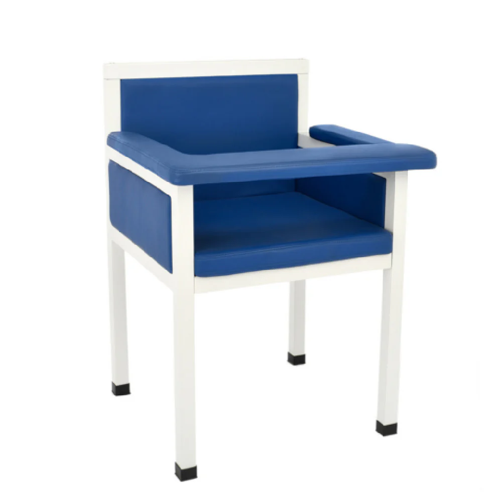 Alpine Industries ADI997-02-BLU 25 Inch Blood Drawing Chair Steel Frame with Padded Comfort Blue