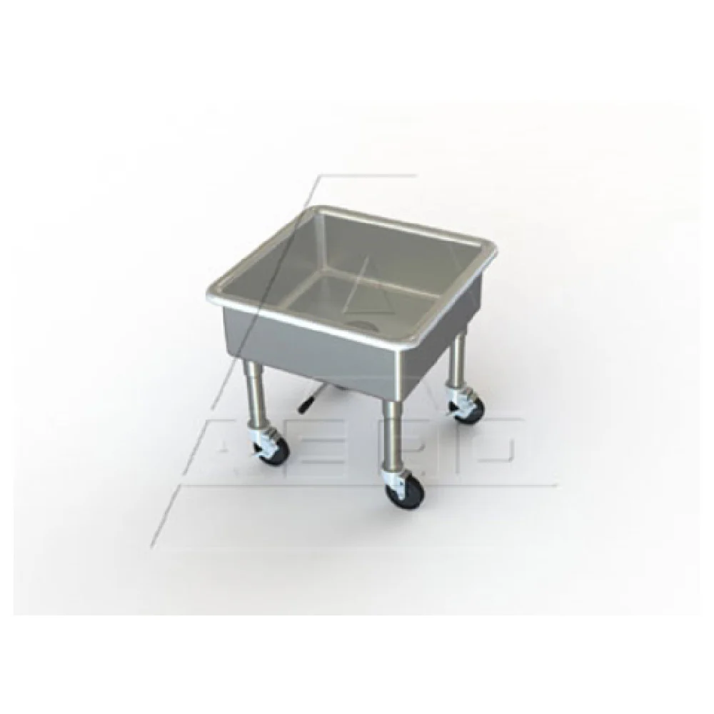 AERO Manufacturing 3MS-2020-8 25 Inch Portable Soak Sink Stainless Steel with Casters