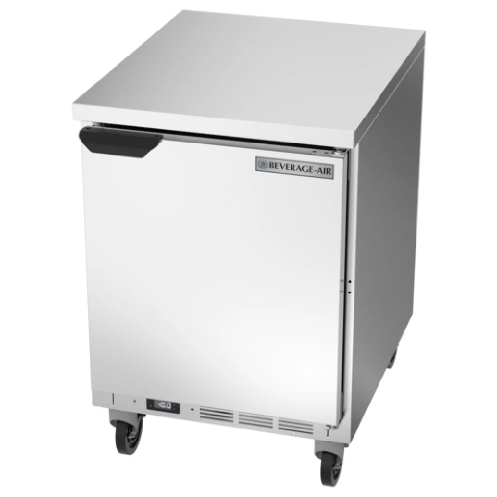Beverage Air WTF24AHC-FLT 24 Inch Worktop Freezer 4.9 cu ft 1 Section Stainless Steel