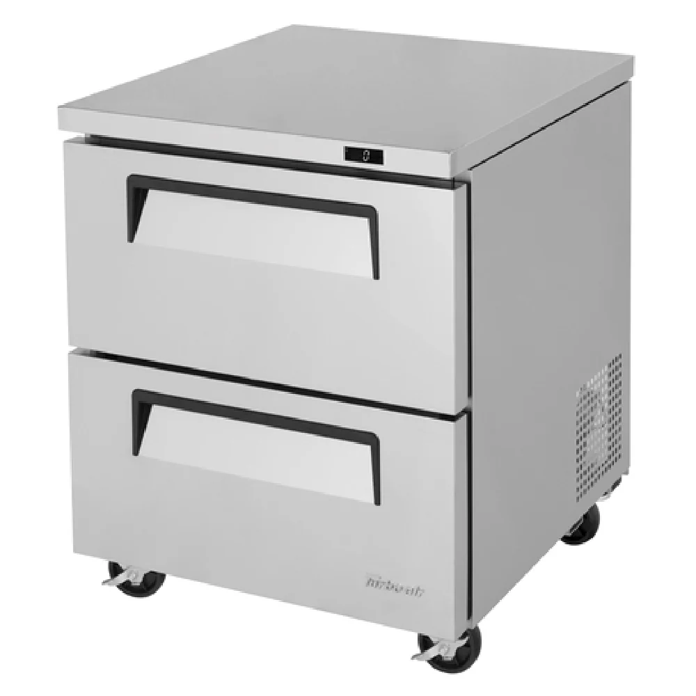 Turbo Air TUF-28SD-D2-N 27-1/2 Inch Undercounter Freezer 6.8 cu ft Electric Drawers